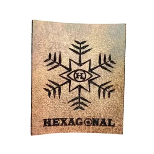 Etiquetas en Eco Cuero Grabadas